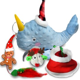 Nova Xmas Tales, Fun interactive Cat Feather/plush toy set, Christmas Theme, Make holiday season memories