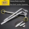 tooloflife Wheel Nut Wrench Car Wheel Lug Nut Spanner Heavy