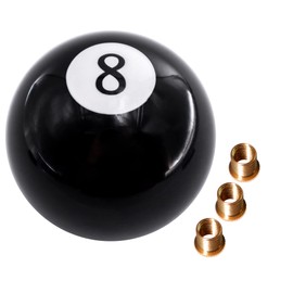 HISports Car Gear Knob Black 8 Billiard Ball Gear Knobs Round Ball Gear Knob Universal 8 Ball Gear Knob Manual Gear Knob Lever Handle Shifter Gear Shift Knob for Manual Cars