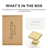 Cabinet Knobs Brushed Gold Square Knobs for Cabinets and Drawers