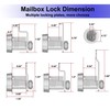 1 Pack Mailbox Lock with Key, Mailbox Lock Replacement for