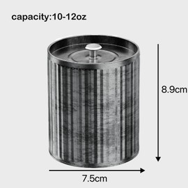 Thick 2 Pcs 10 oz Empty Candle Tins for Candle Making Vintage Candle Jars with Lid