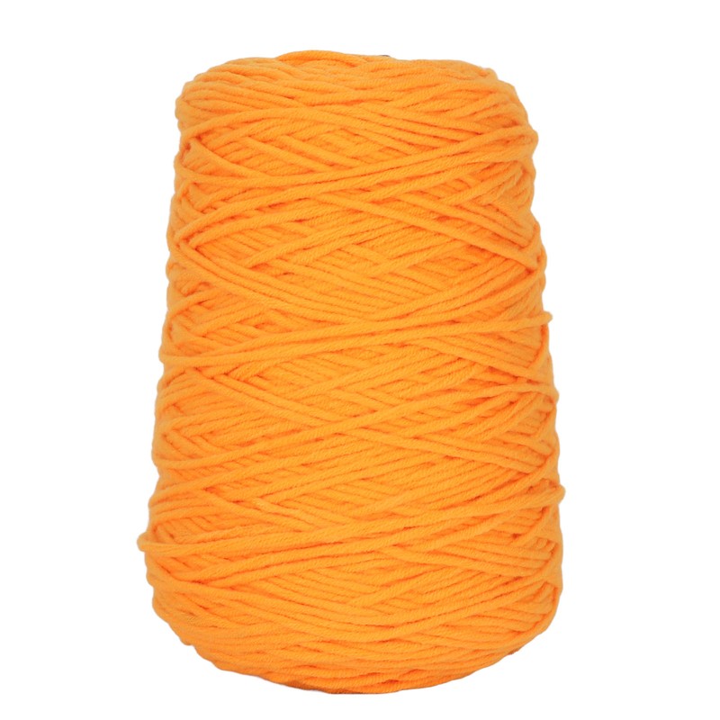 Tufting Yarn Orange 437yd Long 0.2in Wide Shrink Resistant Cotton