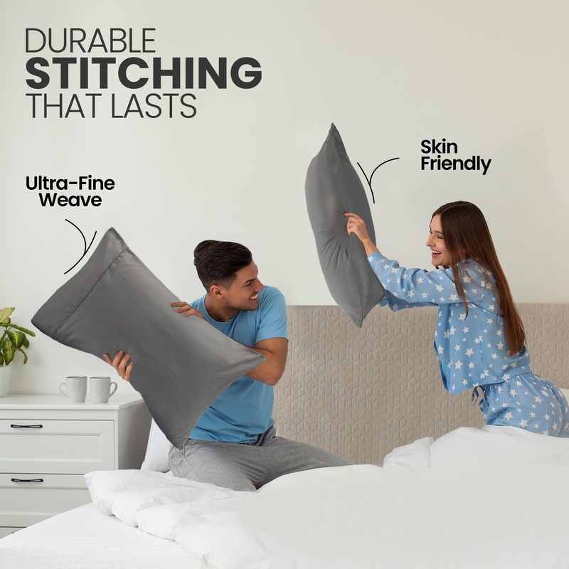 Utopia Bedding Pillow Cases Queen Size 2-Pack – Soft Brushed