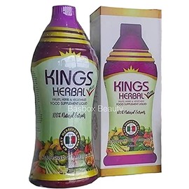 Kings Herbal Plus Food Supplement 1000ml, Fruits, Herbs & Vegetable Fusion (1 Bottle)