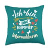 Eine Hammer Informatikerin Für Frauen geschenk informatiker Throw Pillow