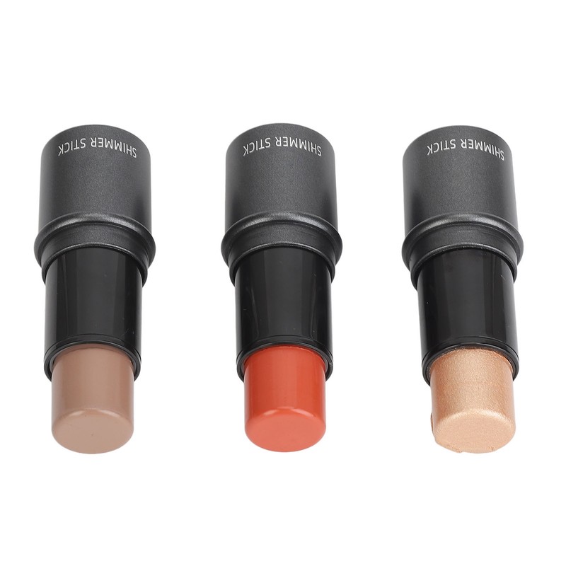 3pcs Highlight Blush Contour Stick Professional Cream Blush Stick for