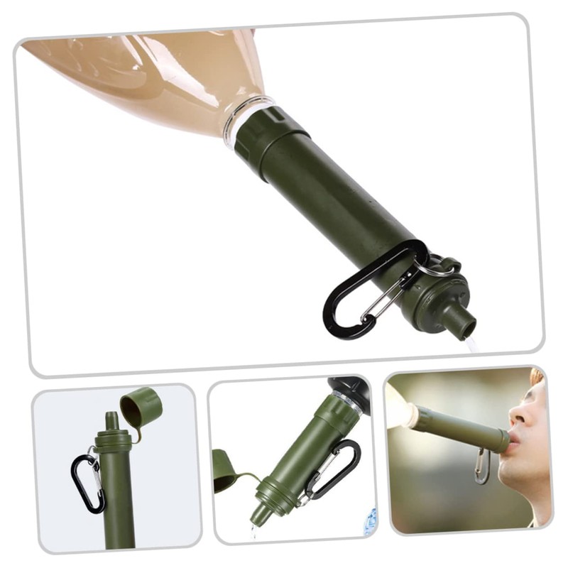 BIUDECO Portable Life Drinking Straw Water Filter Reusable Strainer for