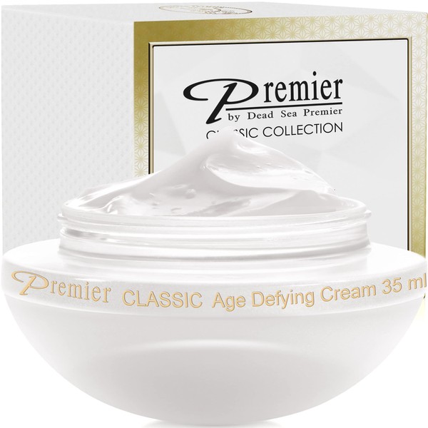 Premier Dead Sea Classic Age Defying Anti Age Cream, Reduce wrinkles, multiple award winning cream, soft, light, quick absorbing, non tacky anti wrinkle age defying 1.2fl.oz