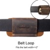 Topstache Leather Knife Sheath, Handmade Knife Holster, Horizontal Carry Leather