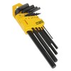 Sealey S01091 Metric Long Hex Key Set, 9 Pieces