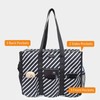 TOPDesign Utility Water Resistant Tote Bag with 13 Exterior &