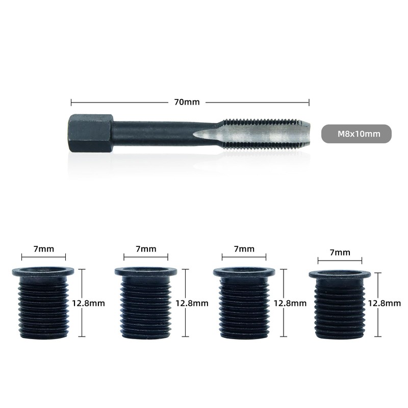 CCLIFE Repair Kit for Spark Plug Thread M8 x 1.0