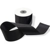 50mm Double Satin Black 25 Metres Ribbon Thickness 5cm Wedding