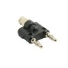 ChenYang BNC Female Jack to Two Dual Banana Male Plug