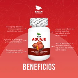 Aguaje Peruano, 300 Cápsulas (3 Frascos 100 Cap C/u), Calidad Premium, Sabor Natural