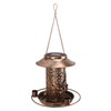 Solar Bird Feeder for Outdoors Hanging IP65 Waterproof Warm Light