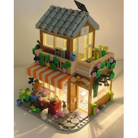 Forange NEW Dream Cottage Flower House Building Blocks Bricks Set 730 Pieces With Lights