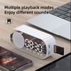 Bluetooth Speaker Clock Multifunctional Smart Digital Mirror Alarm Clock for