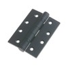 ZOO Hardware ZHS43PCB Powder Coated Black Ball Bearing Butt Hinge
