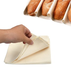 3 Pcs Bread Fermented Cloth,Large Bakers Cloth,Linen for Baking Bread,Breads Clothes,for Rolling Dough, Making Bread and Pastries(75 x 45 cm)