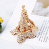 [Wovzoe] Fashionable and Convenient Eiffel Tower Rhinestone Key Chain Key