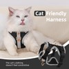 Muecleao Escape Proof Cat Harness and Leash Set, Premium Microfiber