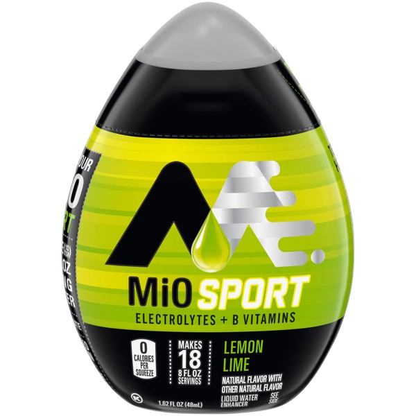 Mio Sport Liquid Water Enhancer, Lemon Lime, 1.62 OZ, 6-Pack