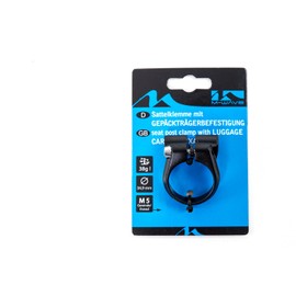 M-Wave Seat Clamp with Luggage Rack Mounting Eyelets 34.9 mm Aluminium Black