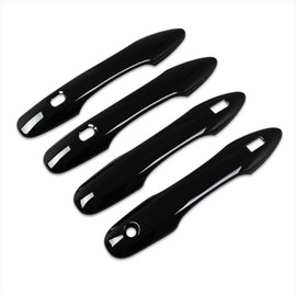 RUIQ Toyota New Sienta Series 10 Exterior, Outer Door Steering Wheel Cover, Knob, Full Cover Type, Designed for Toyota Sienta (Piano Black)