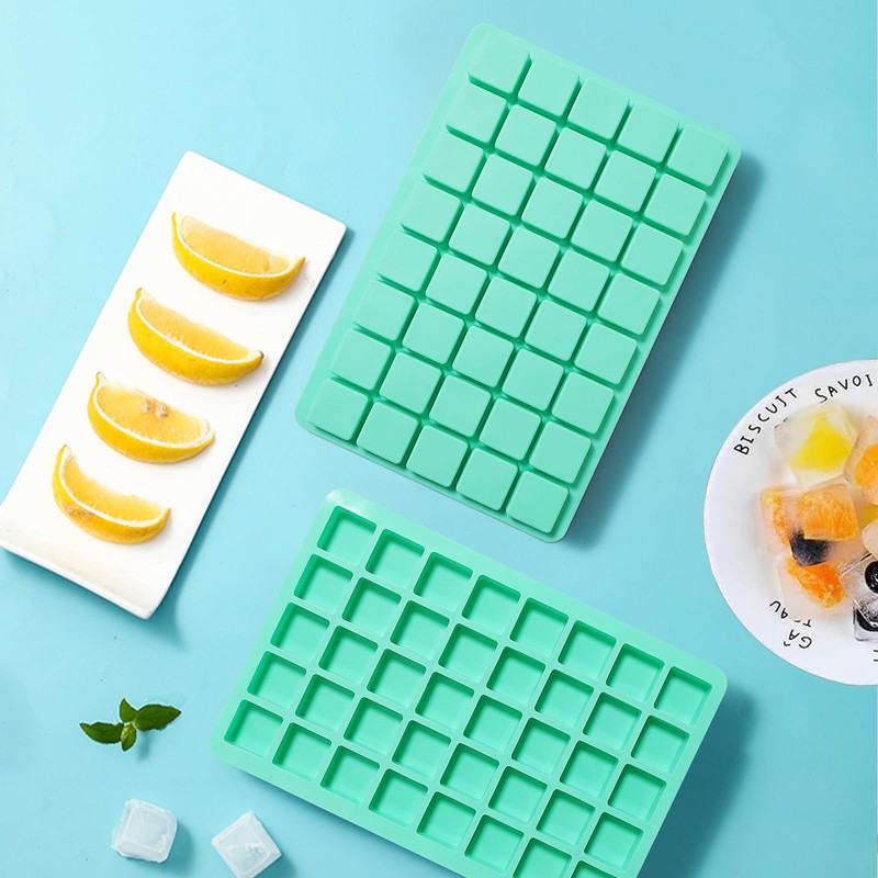 Zorazio 40-Cavity Square Silicone Mold,2Pack Silicone Caramel Candy Molds,Square Hard