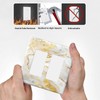 Wmhusu Outlet Covers Gold/White Marble Abstract Modern Luxury 2 Gang
