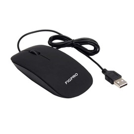 Wired Usb Optical Mouse For Pc Laptop Computer MAC WINDOWS LINUX Scroll Wheel Black Mice