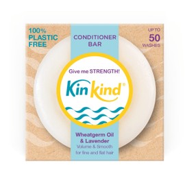 KinKind Hair Conditioner Bar - Give Me STRENGTH! | Strengthening Conditioner Bar for Hair, Solid Conditioner Bar | Made in the UK | Volume for Fine & Flat Hair | Up to 50 Washes - Vegan.