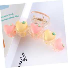 Baluue 6pcs Heart Shape Hair Claw Clips Durable Jaw Clips for Long Hair Non-slip Design for Styling for Everyday Use and Special Occasions