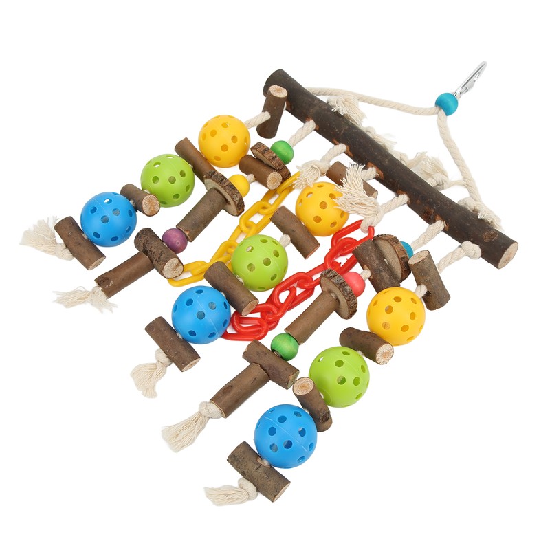 Wooden Parrot Chewing Blocks Safe Bite Resistant Large Parrot Bite