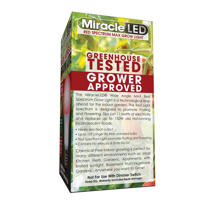 MiracleLED 604596 Multi-Plant Grow Light, 1 Pack, Red 150W