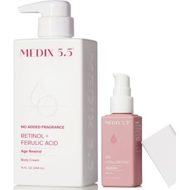 Medix 5.5- CREMA DE RETINOL: la vitamina A (retinol) se considera el ingrediente para el cuidado de la piel antienvejecimiento recomendado por los dermatólogos. Se sabe que disminuye la apariencia de