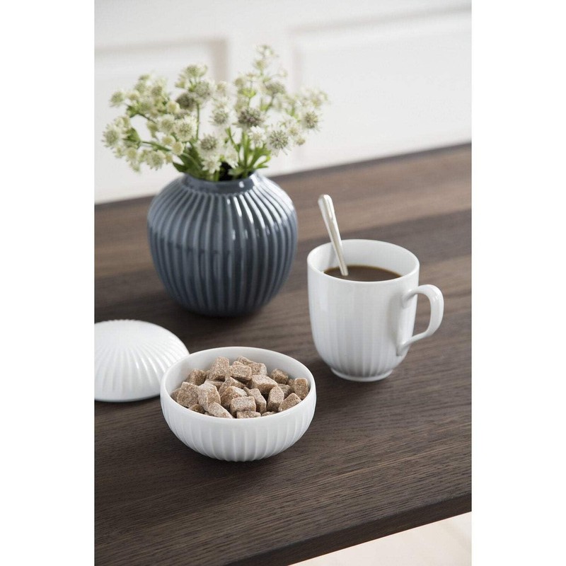 Kähler Hammershøi Christmas Decoration Diameter 12 cm Handmade White