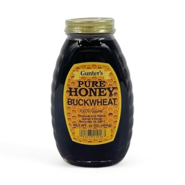 Gunter's Pure Buckwheat Honey, 16 fl Oz (Pack of 2)