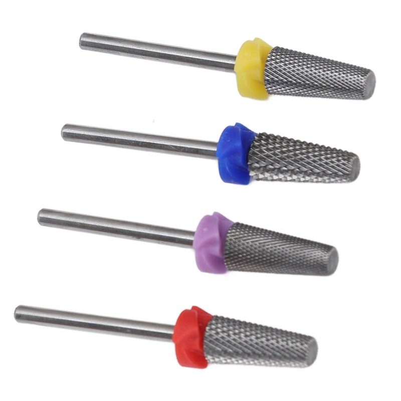 4pcs Nail Drill Bits Tungsten Carbide Acrylic Nails Gel Polish