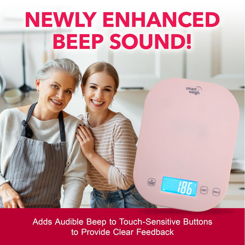 Smart Weigh Digital Food Scale Grams and Ounces - Sound