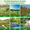 Mole Repellent Solar Powered Ultrasonic,Deer Repellent Devices,Gopher Trap Groundhog Repeller,Sonic