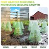 UCandy 30 Pack Garden Cloches for Plants with 60 Stakes,