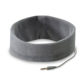SleepPhones AcousticSheep Classic | Corded Headphones for Sleep, Travel, and More | The Original and Most Comfortable Headphones for Sleeping | Soft Gray - Fleece Fabric (Size L)