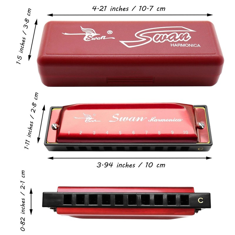 Harmonica C Major 10 Hole Blues Harp Diatonic Harmonica Harmonica