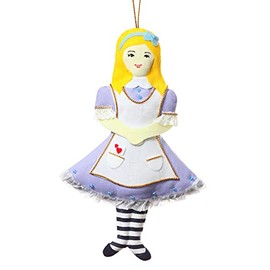 St. Nicolas- Alice in Wonderland - Embroidered Christmas Ornament - Zari