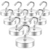 Neosmuk Magnetic Hooks,60lb Heavy Duty Earth Magnets with Hook for
