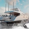 Folding Safety Step, Fold Down 316 Stainless Steel Mast Step,