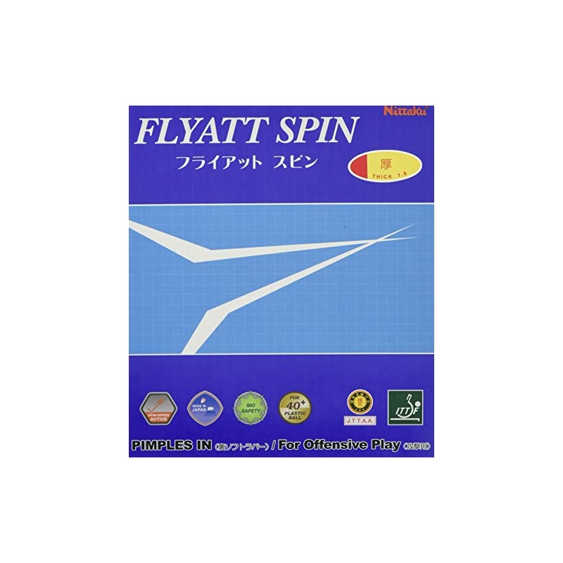 Nitaku NR-8569 Table Tennis Rubber, Fly at Spin, Soft Back,